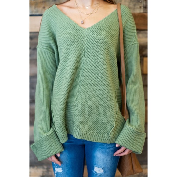 Wishlist Sweaters - ⚡️FINAL SALE⚡️Wishlist Cozy Oversized Sweater Sage